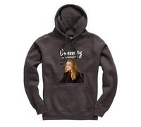 Taylor Brown Go easy on the turkey, christmas xmas festive meme novelty silly joke humour comedy Jumper Unisex Funny Adults Hoodie Jumper Dark Heather
