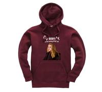 Taylor Brown Go easy on the turkey, christmas xmas festive meme novelty silly joke humour comedy Jumper Unisex Funny Adults Hoodie Jumper Maroon