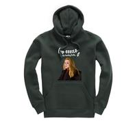 Taylor Brown Go easy on the turkey, christmas xmas festive meme novelty silly joke humour comedy Unisex Funny Kids Hoodie Jumper Forest Green