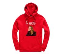 Taylor Brown Go easy on the turkey, christmas xmas festive meme novelty silly joke humour comedy Unisex Funny Kids Hoodie Jumper Red