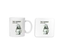 Taylor Brown Green Version The Subway Cool Iconic Chappell Roan, Trendy pop Mug and Coaster Drinking Set Tea and Coffee Set Cute Mug and Coaster Aesthetic Fun Funny Pretty