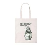 Taylor Brown Green version the Subway cool iconic Chappell Roan, trendy pop stylish tote bag cotton shopper shopping reusable bags