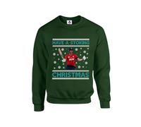 Taylor Brown Have a stoking christmas ben stokes cricket xmas festive Unisex Funny Adults Sweatshirt Jumper Forest Green
