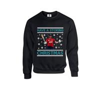 Taylor Brown Have a stoking christmas ben stokes cricket xmas festive Unisex Funny Adults Sweatshirt Jumper Black