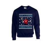 Taylor Brown Have a stoking christmas ben stokes cricket xmas festive Unisex Funny Adults Sweatshirt Jumper Navy