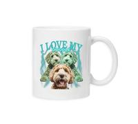 Taylor Brown I Love My Doodle, 90s Vintage Bootleg, Dog pet Cavapoo Maltipoo Mug Drinking Cup Tea and Coffee Cups Cute Mug Aesthetic Fun Funny Pretty