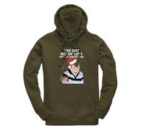 Taylor Brown I've got nuffin left meme christmas xmas festive novelty comedy humour iconic santa Jumper Unisex Funny Adults Hoodie Jumper Military Green