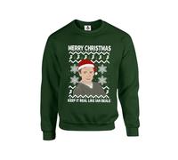 Taylor Brown Keep it real like Ian Beale meme christmas xmas Unisex Funny Adults Sweatshirt Jumper Forest Green