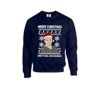 Taylor Brown Keep it real like Ian Beale meme christmas xmas Unisex Funny Adults Sweatshirt Jumper Navy