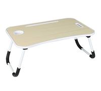 Taylor & Brown Laptop Bed Table Lap Standing Desk for Bed and Sofa Breakfast Tray Foldable Folding Serving Coffee Tray Notebook Stand Reading Holder for Couch Floor Kids (Maple)