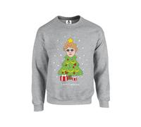 Taylor Brown Lewis Capaltree Christmas Xmas festive Meme Trending Viral Unisex Funny Adults Sweatshirt Jumper Heather Grey
