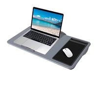 Taylor & Brown Lightweight Portable Lap Desk Laptop Tray with Pillow Cushion, Anti-Slip Strip with Built-in Mouse Pad/Wrist Rest/Phone Slot, Fits up to 17 Inch Laptop For Sofa and Bed, Grey