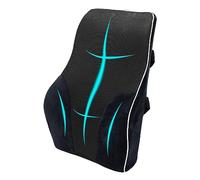 Taylor & Brown Lumbar Support Cushion Memory Foam Back Support Cushion Lumbar Orthopaedic Support for Office Chair, Car Seat, Recliner, Back Cushion Pillow with Adjustable Strap