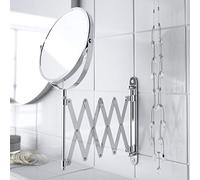 Taylor & Brown® Magnifying Wall Mounted Makeup Mirror Extending Shaving Cosmetic Mirror Double Sided Bathroom Swivel Vanity Mirror