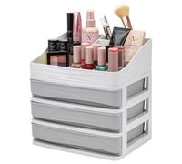 Taylor & Brown Makeup Organizer, 13 Compartments, 3 Drawers, Dustproof & Waterproof Storage For Bedroom/bathroom