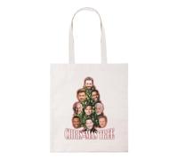 Taylor Brown Meme Chris-mas tree, christmas xmas festive man male iconic joke comedy humour tote bag cotton shopper shopping bags reusable