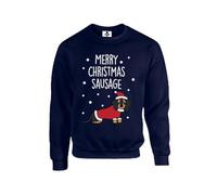 Taylor Brown Merry Christmas Sausage, novelty dachshund sausage dog cute cool xmas festive Unisex Funny Kids Sweatshirt Jumper