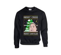 Taylor Brown Merry chrysler meme, merry crisis xmas christmas meme Unisex Funny Adults Sweatshirt Jumper Black