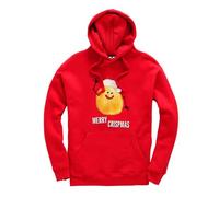 Taylor Brown Merry crispmas, crisps xmas christmas festive joke comedy humour novelty silly weird british Jumper Unisex Funny Adults Hoodie Jumper Red
