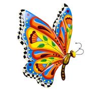 Taylor & Brown Metal Butterfly Wall Art Décor, Colourful Handcrafted Mexican Talavera Celestial Wall Sculptures Hanging for Indoor Outdoor Living Room, Garden, Patio