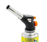 Taylor & Brown Multi-Purpose Blow Torch Butane Gas Kit Auto Ignition Camping Welding BBQ Fire Starting Piezo Anti Flare System Portable Handheld Weed Killer (Blow Torch)