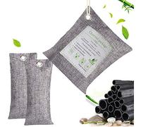 Taylor & Brown Natural Air Purifying Bag, Reusable Bamboo Activated Charcoal Freshener for Car, Closet, Kitchen Odor Absorber, Air Dehumidifier, Mold Remover, Deodorizer, Purifier Bags(200g, 2x75g)