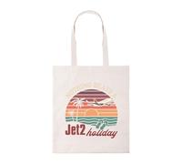 Taylor Brown Nothing beats a Jet Holiday Meme Iconic Novelty british humour viral comedy tote bag cotton shopper shopping reusable bags