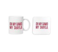 Taylor Brown Oh My Gawd My Shayla meme novelty viral humerous cute iconic memes brainrot mug and coaster drinking set tea and coffee set cute mug and coaster aesthetic fun funny pretty