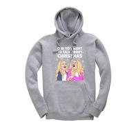 Taylor Brown Oh you want to talk about christmas, meme novelty iconic icon xmas festive joke humour fun Jumper Unisex Funny Adults Hoodie Jumper Heather Grey