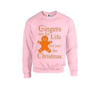 Taylor Brown Orange text, Gingers are for life not just for christmas, meme, trending, xmas, festive Unisex Funny Adults Sweatshirt Jumper