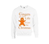 Taylor Brown Orange text, Gingers are for life not just for christmas, meme, trending, xmas, festive Unisex Funny Adults Sweatshirt Jumper