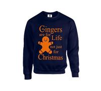 Taylor Brown Orange text, Gingers are for life not just for christmas, meme, trending, xmas, festive Unisex Funny Adults Sweatshirt Jumper