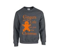 Taylor Brown Orange text, Gingers are for life not just for christmas, meme, trending, xmas, festive Unisex Funny Adults Sweatshirt Jumper