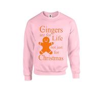 Taylor Brown Orange text, Gingers are for life not just for christmas, meme, trending, xmas, festive Unisex Funny Adults Sweatshirt Jumper