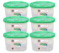 Taylor & Brown Pack of 6 Interior Dehumidifier Condensation Remover Moisture Absorber Damp Mould in Home Kitchen Wardrobe Bedroom Caravan Office Garage Bathroom Basement 500ml