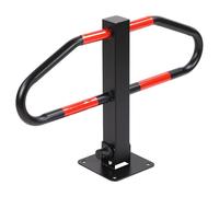 Taylor & Brown Parking Barrier Foldable Robust Steel Post with Integrated Lock 2 Keys Security Bollard for Car Parks, Driveways and Garages, 46 x 18 x 70cm