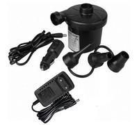 Taylor & Brown Portable Electric Air Pump, 12V/240V Inflator For Airbeds, Pools & Toys, Includes 3 Nozzles, Inflate/deflate