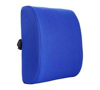 Taylor & Brown Posture Therapy Lumbar Support Cushion - Memory Foam, Ergonomic Back Support Pillow for Home, Office, Car, Travel - Relieve & Prevent Lower Back, Sciatica, Disc Pain - Blue