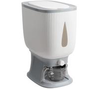 Taylor & Brown Rice Dispenser 10kg, Rice Storage Container Large Sealed Grain Container with Lid Measuring Cylinde Moisture Proof Cereal Dispenser