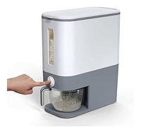 Taylor & Brown Rice Dispenser Container 10KG - Cereal Containers Storage with Measuring Cup, Sealed Moisture Proof Rice Bucket - Dry Food Grain Flour Soybean for Kitchen Pantry Household, BPA-Free