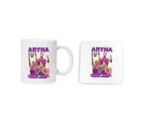 Taylor Brown Sabalenka Aryna Cute Cool Trendy Sport Sports Tennis Trend Mug and Coaster Drinking Set Tea and Coffee Set Cute Mug and Coaster Aesthetic Fun Funny Pretty