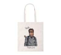 Taylor Brown Steve Harrington, yeah thats a no, meme novelty iconic trendy tote bag cotton shopper shopping reusable bags
