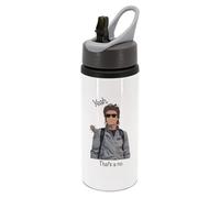 Taylor Brown Steve Harrington, yeah thats a no, meme novelty iconic trendy water bottle with handle attatchment drinks cup water bottle refill cute fun