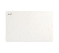 Taylor & Brown Stone Bath Mat Diatomaceous Earth Bathroom Shower Non-Slip Super Absorbent Quick Dry Floor Kitchen Anti Mould Antibacterial Natural Easy to Clean 60x39cm, Line, White