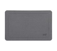 Taylor & Brown Stone Bath Mat Diatomaceous Earth Bathroom Shower Non-Slip Super Absorbent Quick Dry Floor Kitchen Anti Mould Antibacterial Natural Easy to Clean 60x39cm, Border, Dark Grey