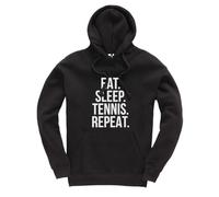 Taylor Brown Tennis, eat sleep tennis repeat sport sports exercise Jumper Unisex Funny Adults Hoodie Jumper Black