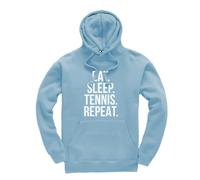 Taylor Brown Tennis, eat sleep tennis repeat sport sports exercise Unisex Funny Kids Hoodie Jumper Sky Blue