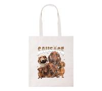 Taylor Brown The sausage dog, vintage 90s retro bootleg dogs dachshund pet tote bag cotton shopper shopping reusable bags