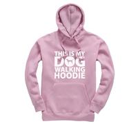 Taylor Brown This is my dog walking hoodie cute fun trending puppy Jumper Unisex Funny Adults Hoodie Jumper Baby Pink