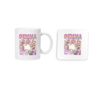 Taylor Brown Vintage Retro 90s Bootleg Gemma Collins, Meme Novelty British Comedy Humour Mug and Coaster Drinking Set Tea and Coffee Set Cute Mug and Coaster Aesthetic Fun Funny Pretty